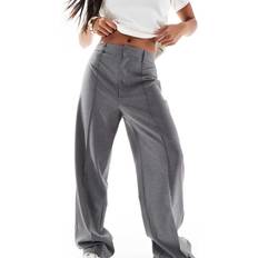 Vuxen Byxor Pull&Bear Petite Figursydda Byxor - Grå