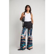 Bukser Munthe Eileen Printed Viscose Pants - Brede Ben hos Magasin