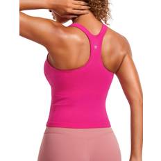 Seamless Tank Tops Crz Yoga Seamless Ribbed Womens Tank Top - Granita Pink