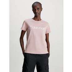 Calvin Klein Organic Fabric T-shirts Calvin Klein Organic Cotton Logo T-shirt - Pink - Women