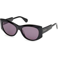 Solglasögon MAX&Co. MO0116 01A 56 Svarta Solglasögon Acetat Svart Rök Rund