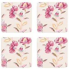 Cath Kidston Friendship Gardens Cream Set of 4 Coaster 4pcs