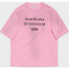 Acne Studios Unisex Tops Acne Studios Exford 1996 Logo T-Shirt - Cotton Candy Pink