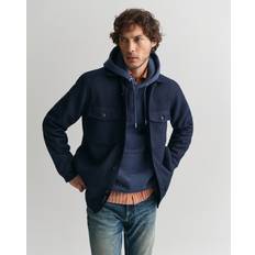 Gant Herr Jackor Gant Wool Blend Overshirt Herr - Evening Blue