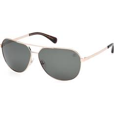 Solglasögon Timberland Man TB00029 Polarized Solglasögon Metall Guld Grön
