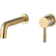 Signature 2-Hole Mono Basin Mixer Tap Wall Mounted Brass