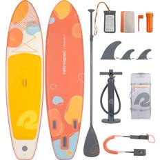 Retrospec Weekender Inflatable Stand Up Paddle Board Includes Paddle, Pump, and Accessories 10’6” Lightweight iSUP, Puncture Resistant Inflatable Paddle Board for Adults