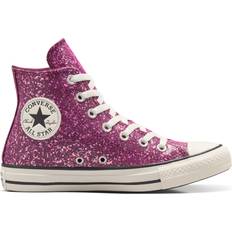 Converse Chuck Taylor - Purple - Women Shoes Converse All Star Hi Trainers - Glitter Purple