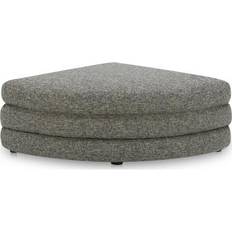 Foot Stools Lowtide Curved Ottoman Stone Tweed Foot Stool