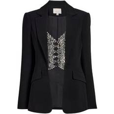 Black Blazers Cinq A Sept Cynthia Blazer with Crystal Bodice - Black