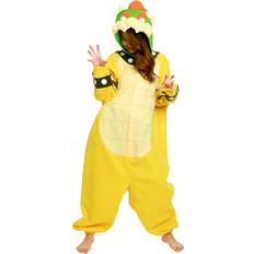 Sazac Super Mario Bros Onesie Jumpsuit Halloween Costume (Bowser) Yellow