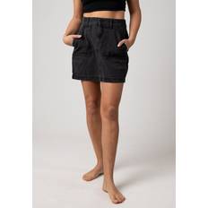 Lona - Mujer Faldas Noisy May NMRegina HW Denim Skirt - Grey