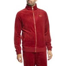 Sergio Tacchini Court Velour Track Top Jacket - Sun Dried Tomato