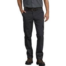 Dickies mens Slim-straight Stretch-twill Cargo work utility pants, Black, x 30L