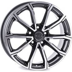 17" Bilfälgar Mak Black Machined Face 6.5x17 5 114.3 ET50 B60