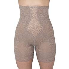 5XL Girdles Rago Hi Waist Long Leg Shaper - Mocha