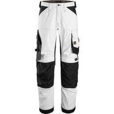 Snickers AllroundWork Arbetsbyxa Stretch - Vit/Svart