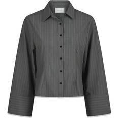 Skjortekrave Bluser Neo Noir Rosa Pinstripe Shirt - Grey