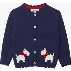 Floral Cardigans Trotters Scottie Cardigan - Navy