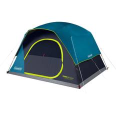 Camping & Outdoor Coleman Skydome Dark Room Tent, 4/6/8/10 Person Family Tent Blocks 90% of Sunlight & Sets Up in 5 Minutes, Weatherproof Tent Offers 20% More Headroom