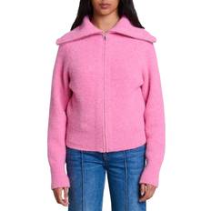 Rosa Cárdigans Maje Zip-Up Cardigan - Pink