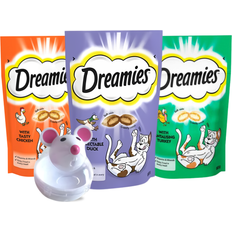 Pets Dreamies Cat Treat & Toy Bundle 3 x 60g