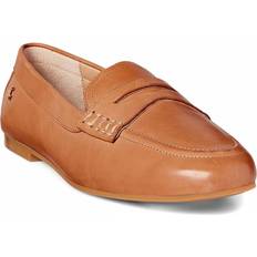 Lauren Ralph Lauren Burnished Leather Loafers - Brown