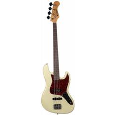 JB80 4-Strings Bass Guitar Vintage White