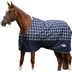 Equestrian Saxon Defiant 600D Blanket Navy Plaid (60)