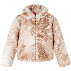 vidaXL Kids' Faux Fur Coat - Cognac