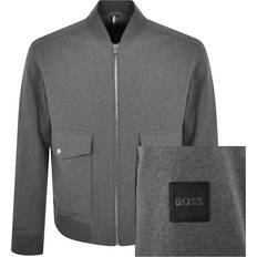 Man - Viscose Outerwear Boss H-coilin Jacket - Medium Grey