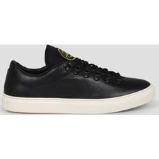 Shoes Stone Island Island-Leather Sneakers - Black