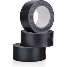 Winsome 3 Rolls Black Duct Tape 48mm x 45m