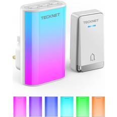 Tecknet Wireless Doorbell with 6 Bright Colors