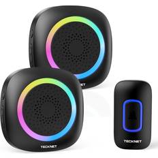 Tecknet Wireless Doorbell 1300ft with 2 Portable Receiver