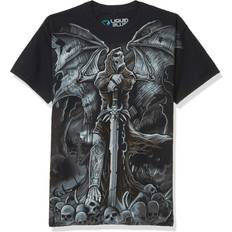 Liquid Blue Gravestone Reaper T-shirt - Black