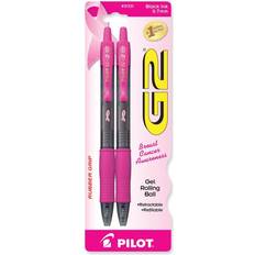 Correction Tape & Fluid Pilot G2 Breast Cancer Awareness Rolling Ball Gel Pens 2-Pack