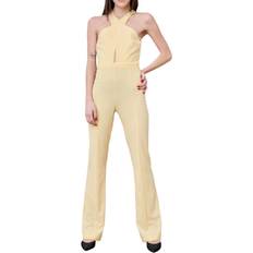 Patrizia Pepe Dame Kjoler Patrizia Pepe Stretch Canary Jumpsuit Dress - Yellow