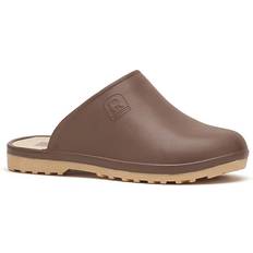 Marron Sabots Rouchette Soft Clogs - Marron