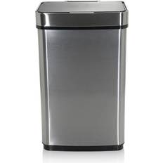 Cleaning Equipment & Cleaning Agents Ebern Designs Jacquell 60 Litre Motion Sensor Rubbish Bin - Silver 60L