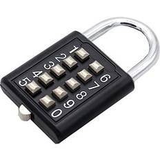 Kodlås Hänglås Wanlian 10-Digit Button Combination Padlock 5 Locking