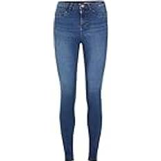 Noisy May NMCallie HW Skinny Jeans - Mörkblå