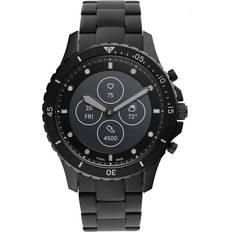 Watches Fossil 44mm FB-01 Hybrid HR Smart Watch, Color: Black (Model: FTW7017)