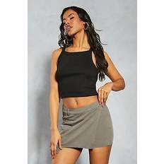 Clothing Misspap Mini Skirt Womens Casual Khaki