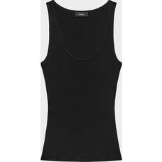 Natural Tops Theory Women's Ribbed Tank Top - Black