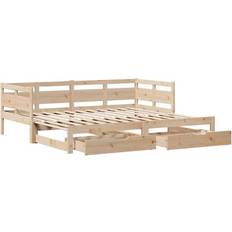 Senge & Madrasser vidaXL Daybed Med Udtræk Og Skuffer 90x200 cm Sengeramme