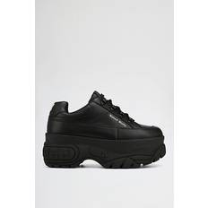 Sporty Black Leather - Black