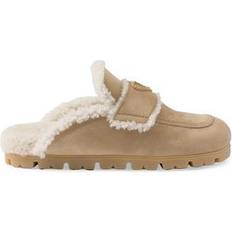 Prada Tossut Prada Suede And Shearling Slippers