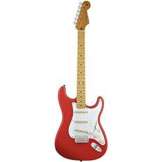 Fender Classic 50s Stratocaster Electric Guitar, Maple Fiesta Red