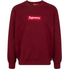 Supreme Unisex Truien Supreme Sweater Met Logo En Ronde Hals - Rood